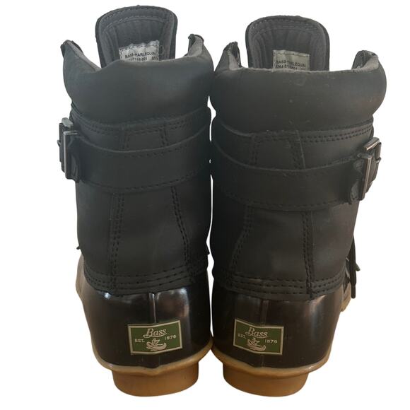 Bass Women’s Harlequin Black and Brown Waterproof Boots - Picture 3 of 8